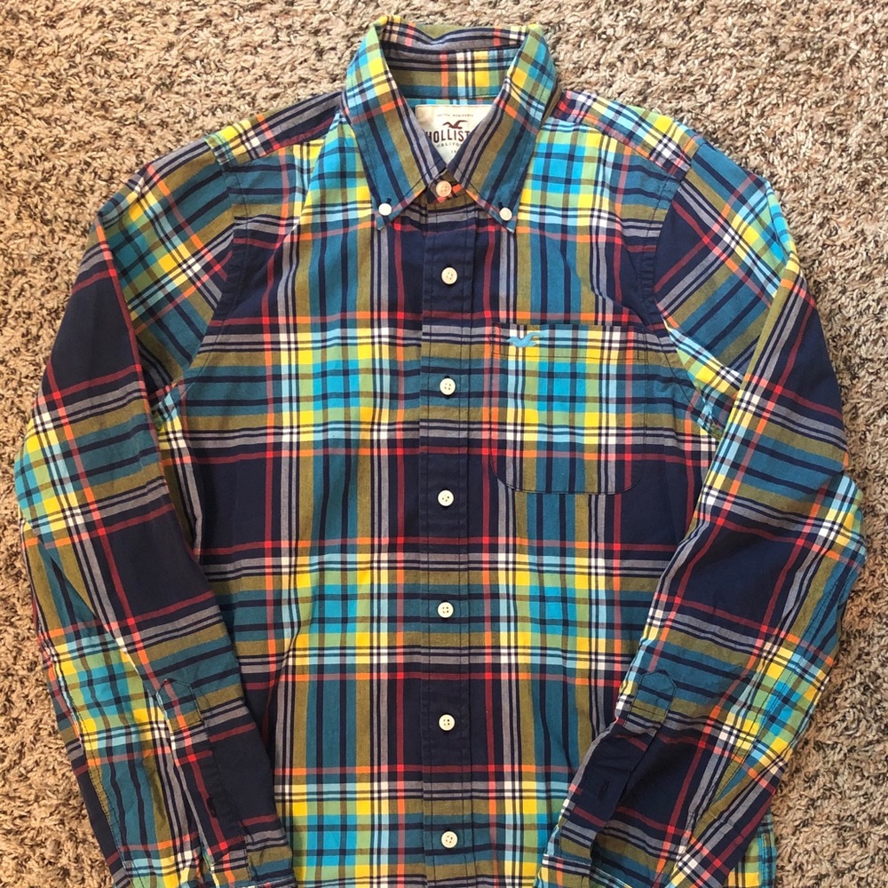 Multi Colored Hollister Button Down
